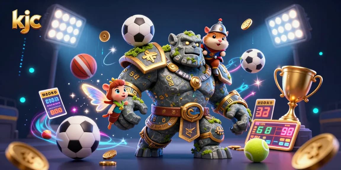 KJC launches an exciting betting adventure with a golem guardian and magical fairy in action.