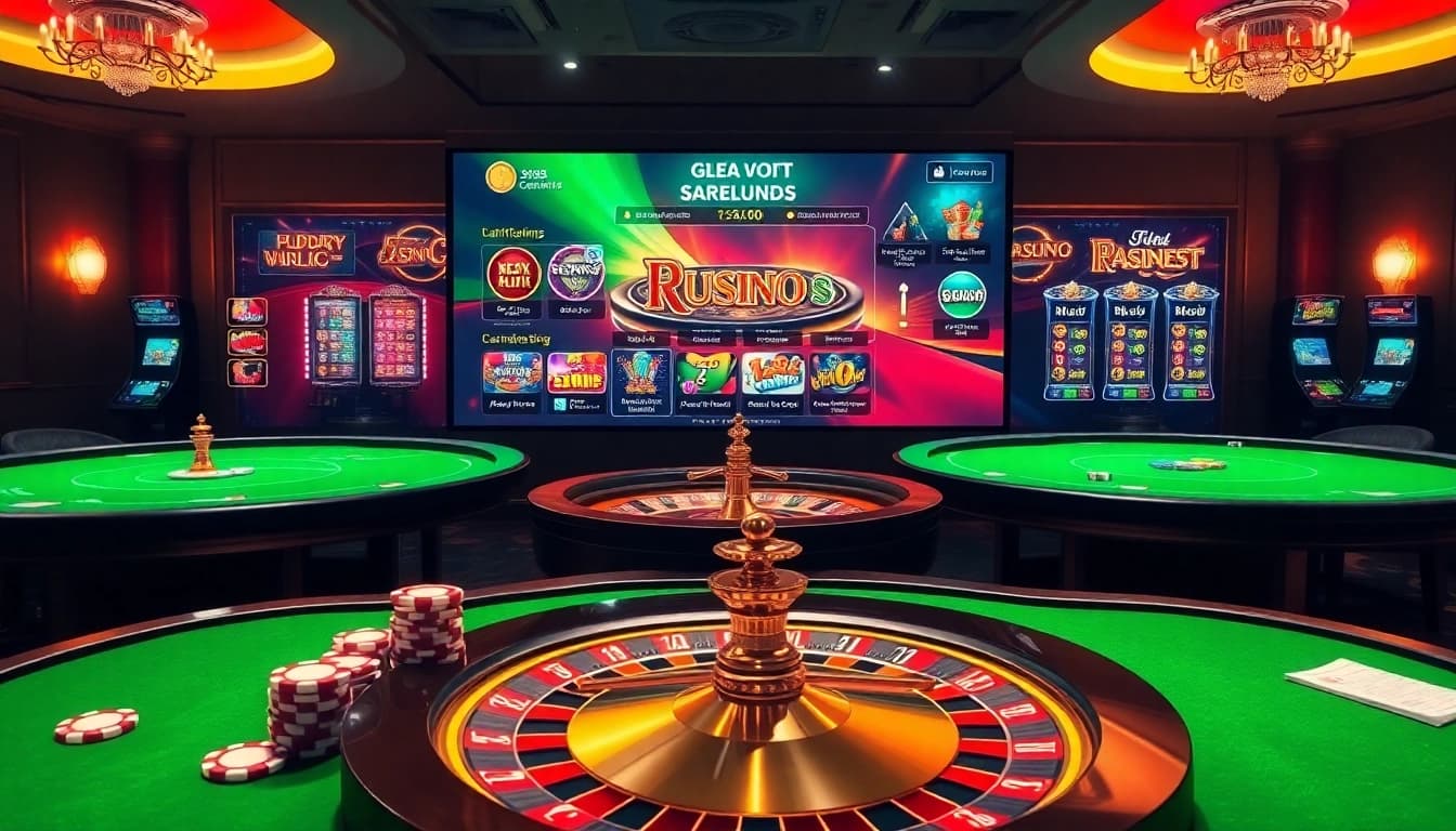 Casino action at https://sx88.gold/ showcasing vibrant tables, roulette wheel, and engaging online interface.