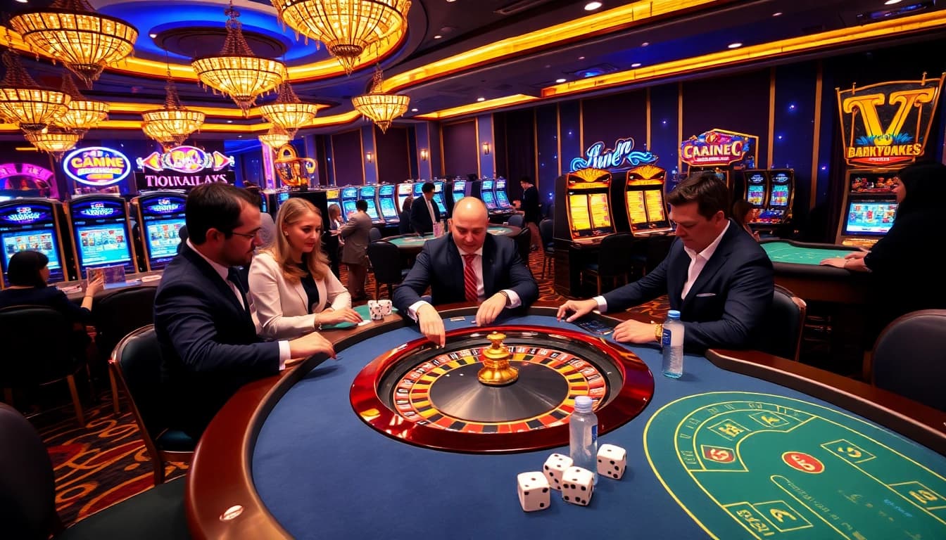 Experience thrilling games at https://b52gamee.com/ with passionate players at a vibrant casino.