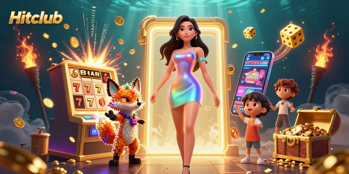 Hitclub offers a vibrant array of casino games, with a dynamic scene of exciting gambling action.