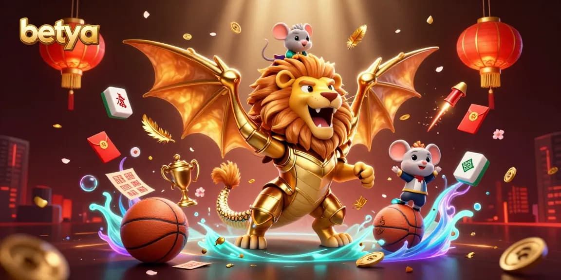 Betya brings exhilarating sports betting to life with a roaring chimera and vivid game elements.
