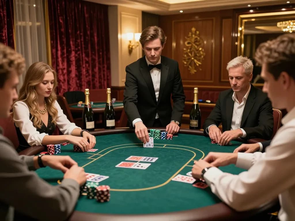 Luck8 VIP poker game showcasing high-stakes action and exclusive atmosphere