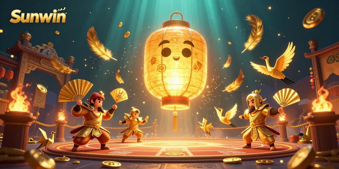 Experience exhilarating gameplay with Sunwin, featuring a lively night market casino scene.