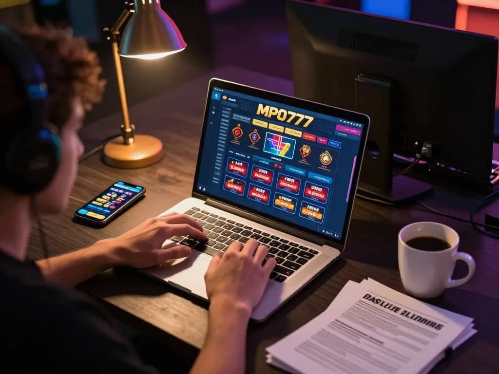Engage in online gaming with MPO777, showcasing a focused player strategizing their gameplay.
