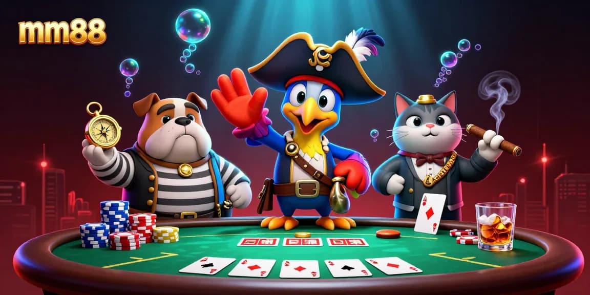 Experience thrilling gameplay with mm88 featuring a vibrant casino scene with engaging characters and dynamic game elements.