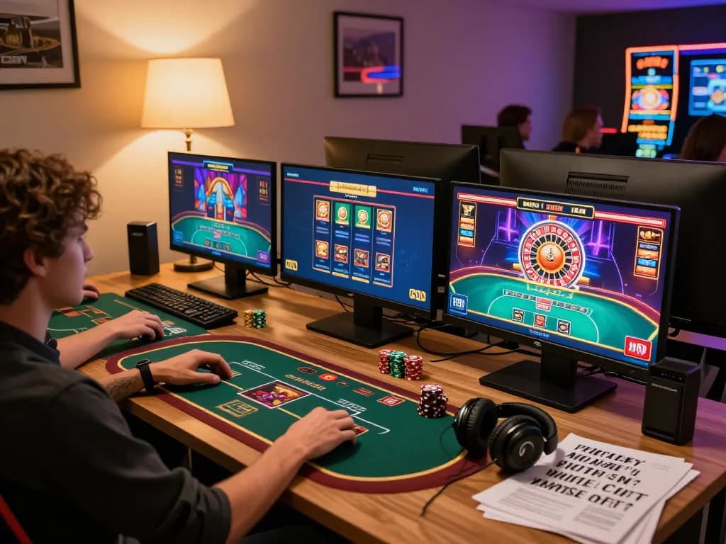 Engaging in online casino games on a tablet while managing bankroll strategically with sunwin.