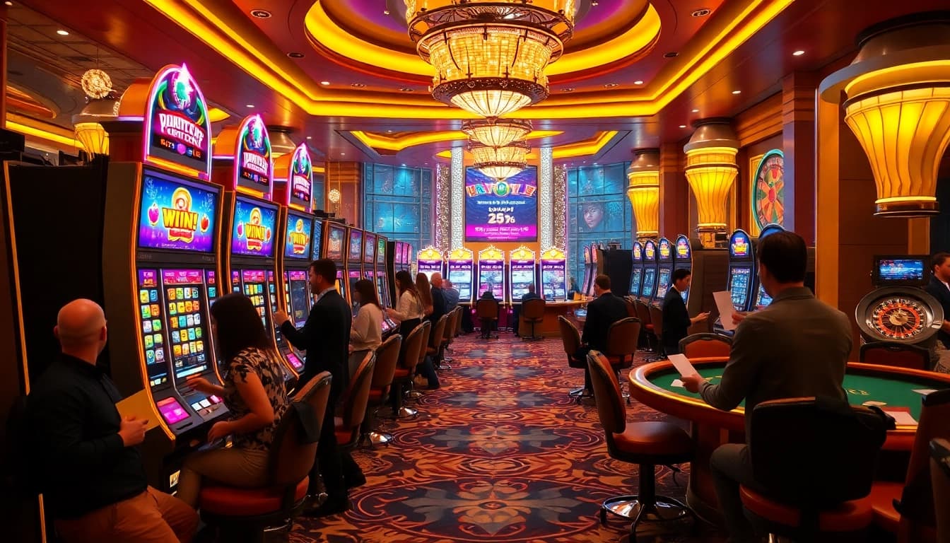 Experience the thrill of winning on the slot gacor machines at a luxurious casino.