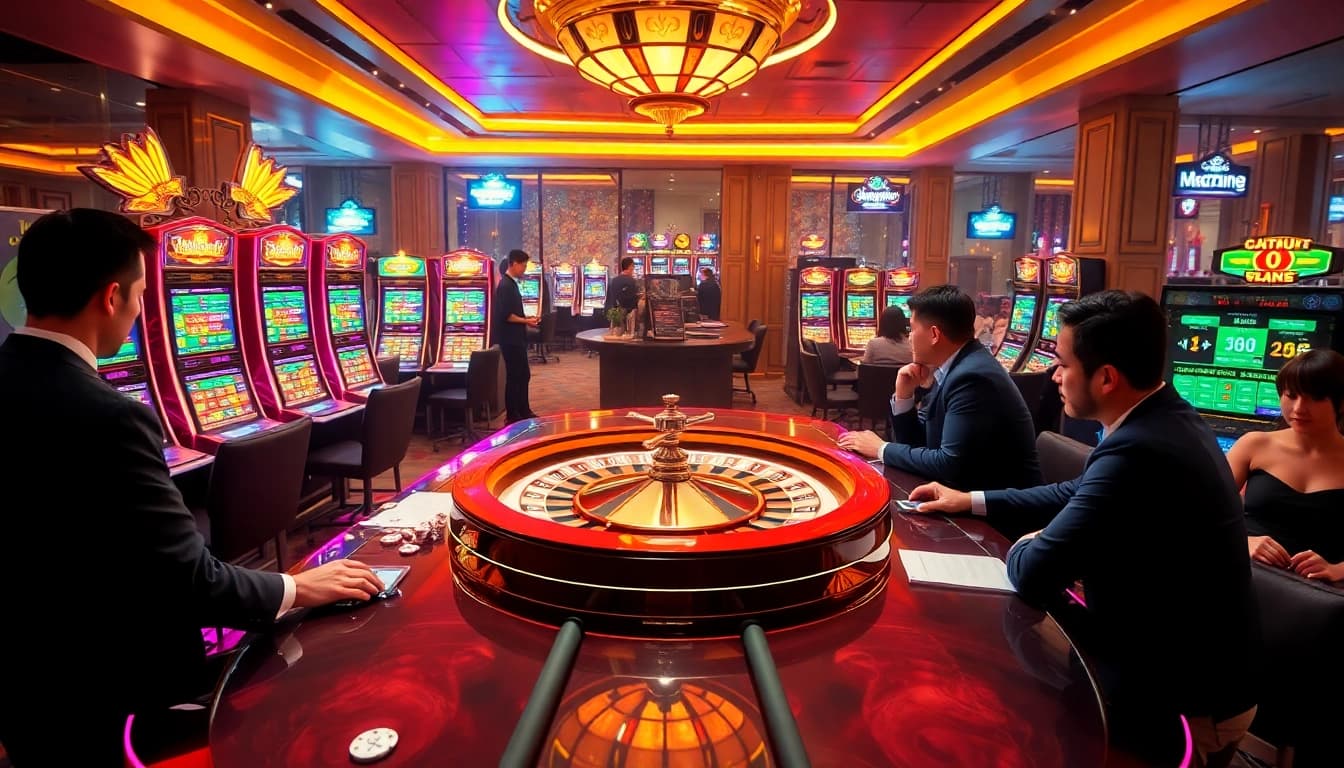 Experience the thrill of slot 888 with vibrant slot machines and a dynamic casino atmosphere.
