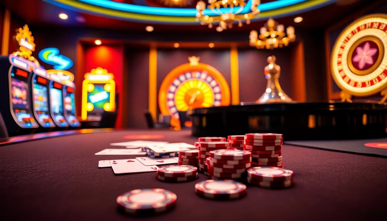 Experience excitement at https://one88qq.com with vibrant casino tables, shining chips, and dazzling slot machines.
