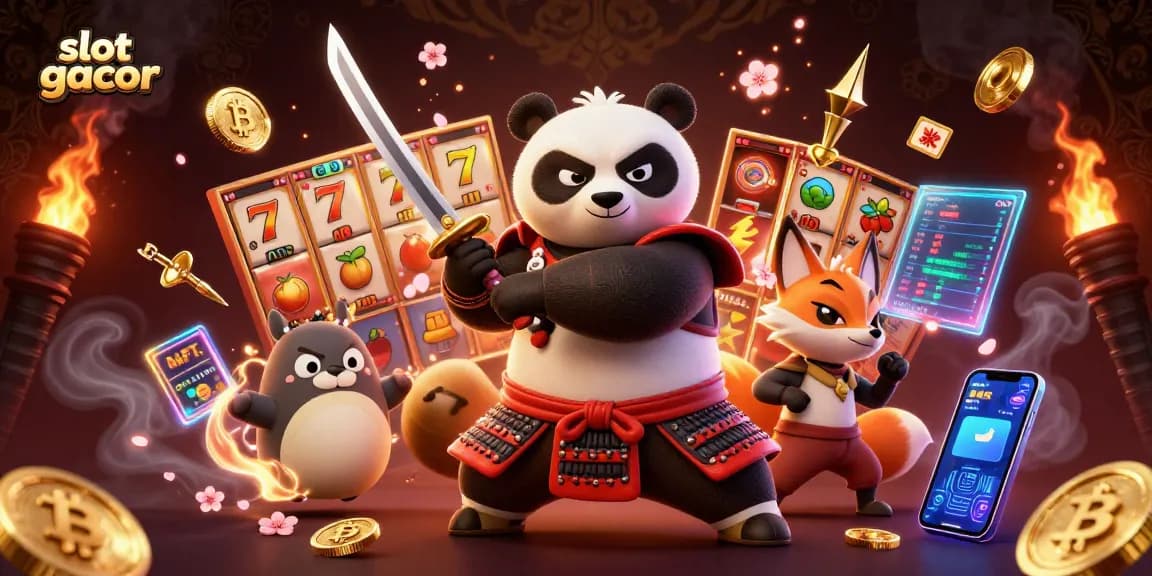 Slot gacor: Serunya bermain slot online dengan karakter samurai panda dan ninja fox.