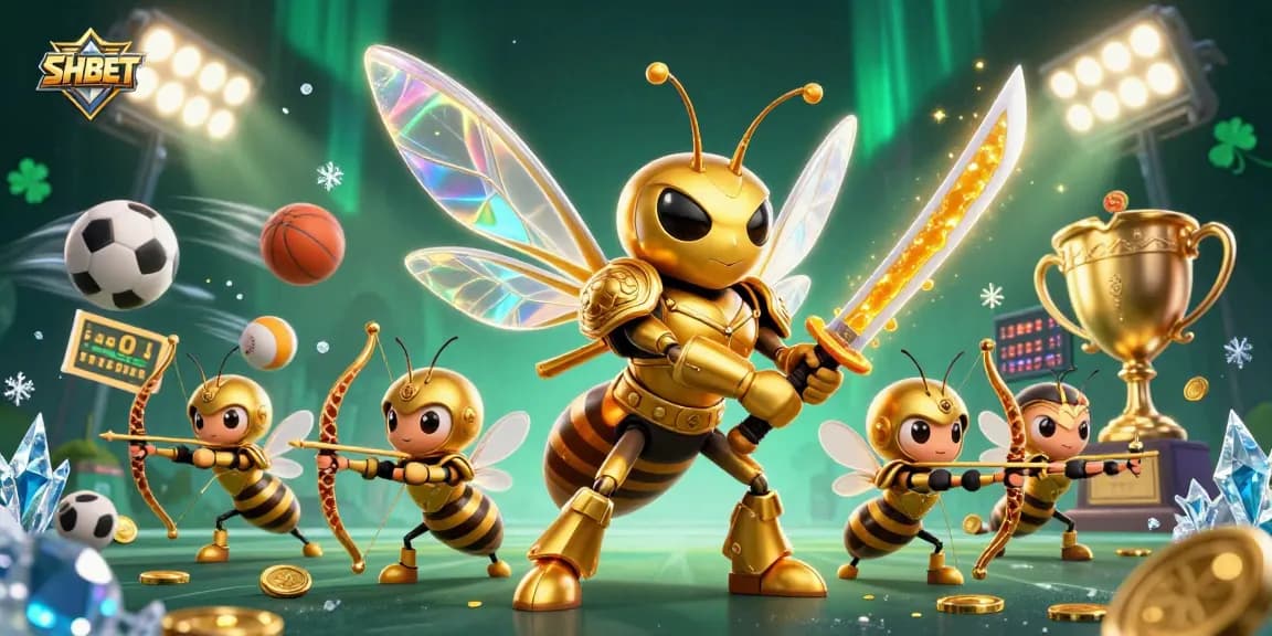 Experience SHBET's vibrant gaming world with interactive casino action featuring dynamic sports elements.