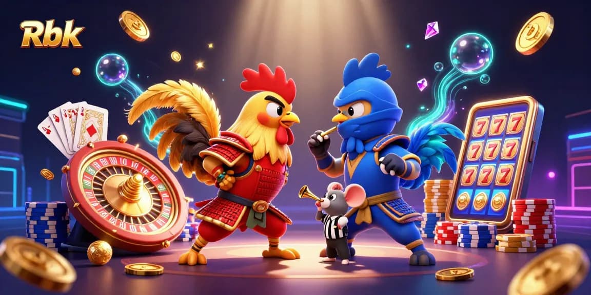 Rbk fighting roosters present winning strategies in a dynamic casino scene.