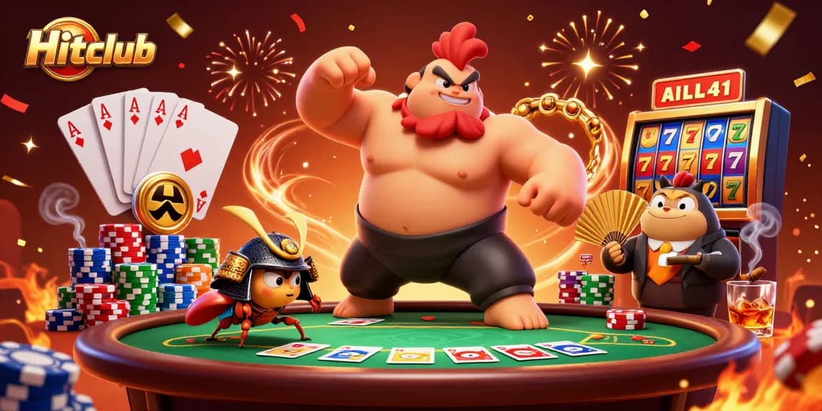 Experience thrilling gameplay at Hitclub with colorful gaming elements and dynamic characters.