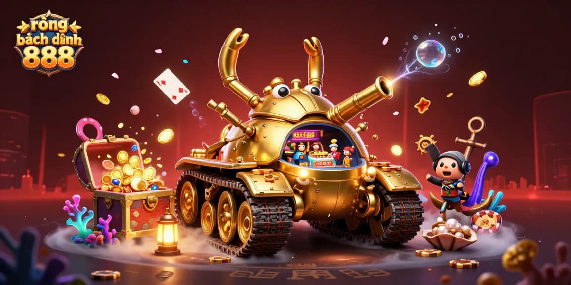 Engage with rồng bạch kim 888 in this vibrant casino-themed 3D illustration featuring dynamic gaming elements.