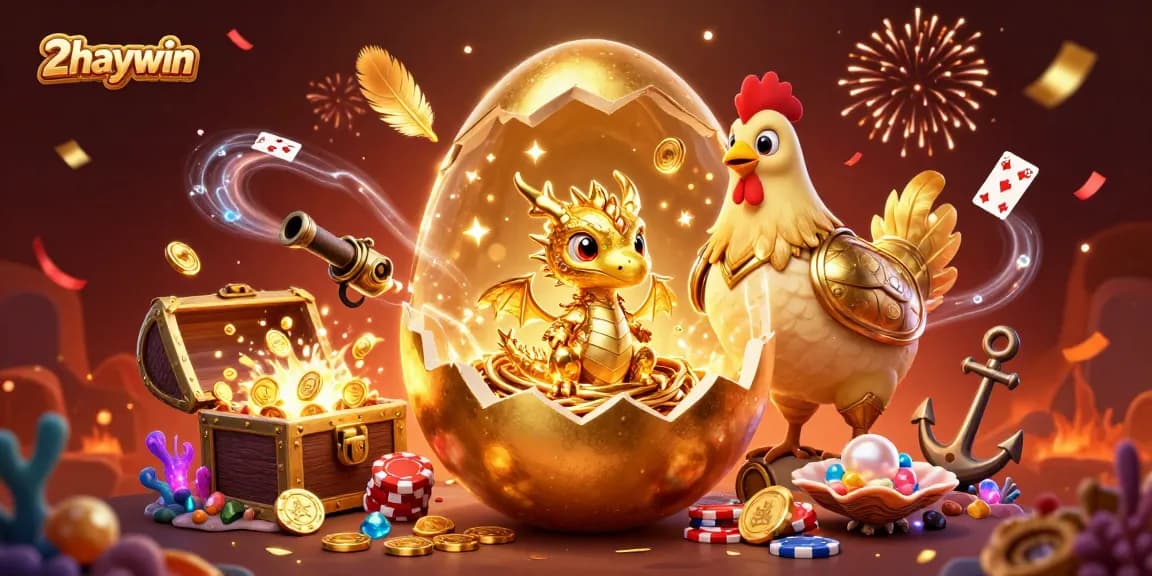 Experience big wins at 2haywin with a vibrant casino scene showcasing golden treasures.