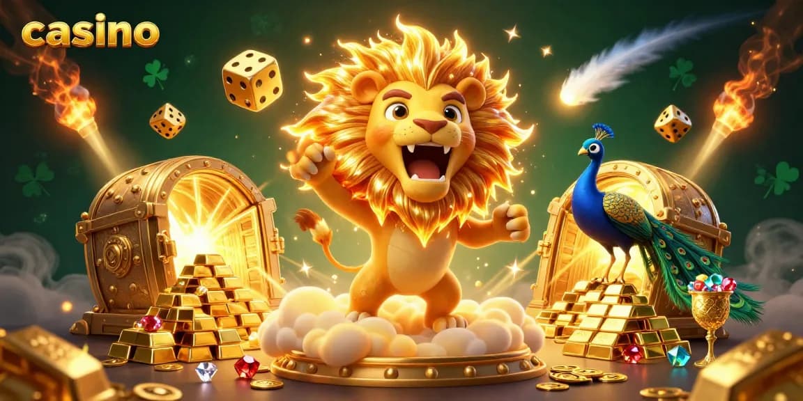 Experience thrilling gameplay at the casino with stunning visuals and golden rewards.