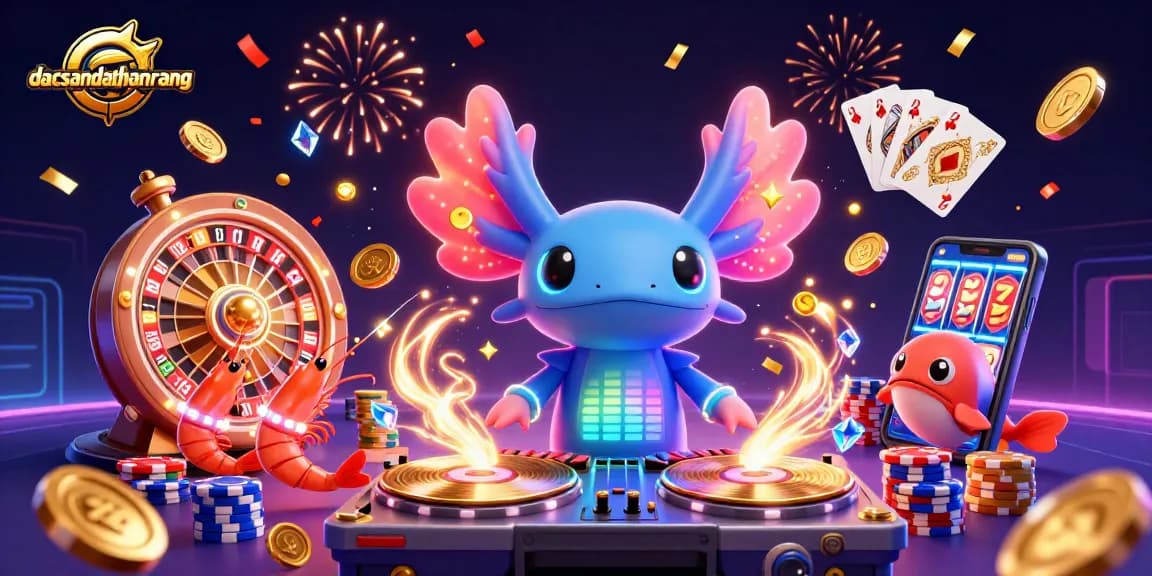 Spin to win at dacsandatphanrang with vibrant characters and dazzling casino elements.
