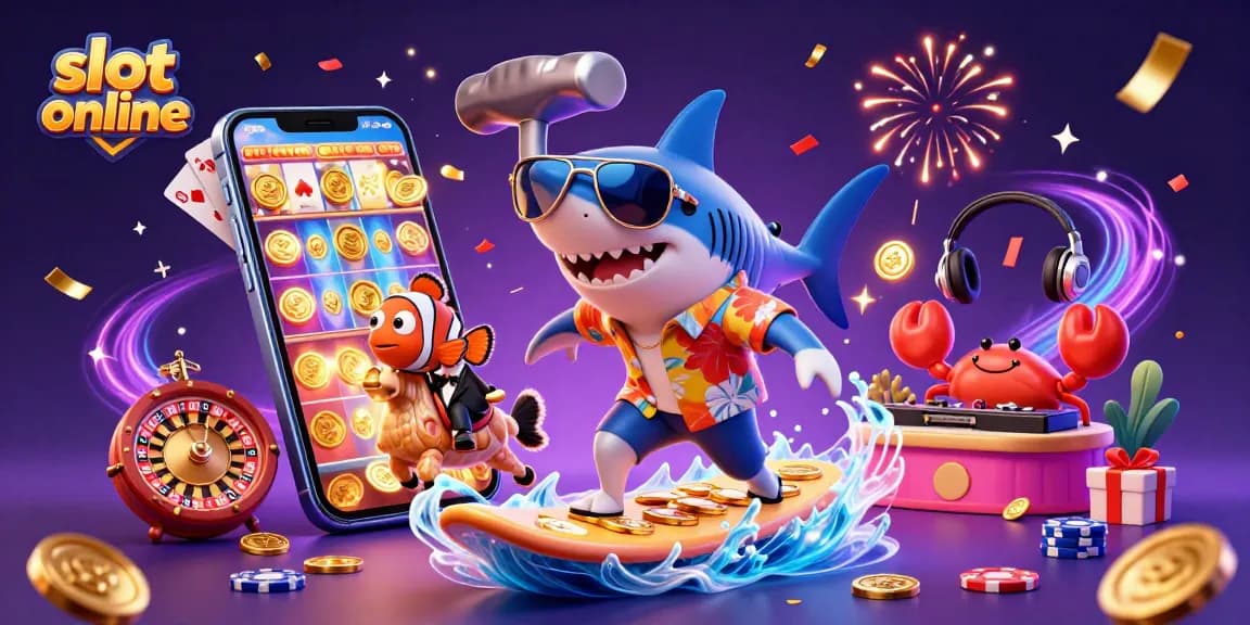 Engage in the vibrant world of slot online games with colorful characters and dynamic gameplay.