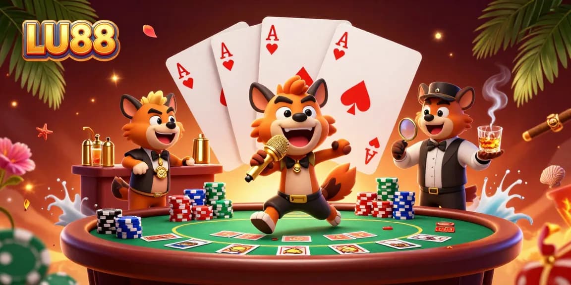 LU88 delivers an engaging casino experience with hyenas in a vibrant comedy club scene.