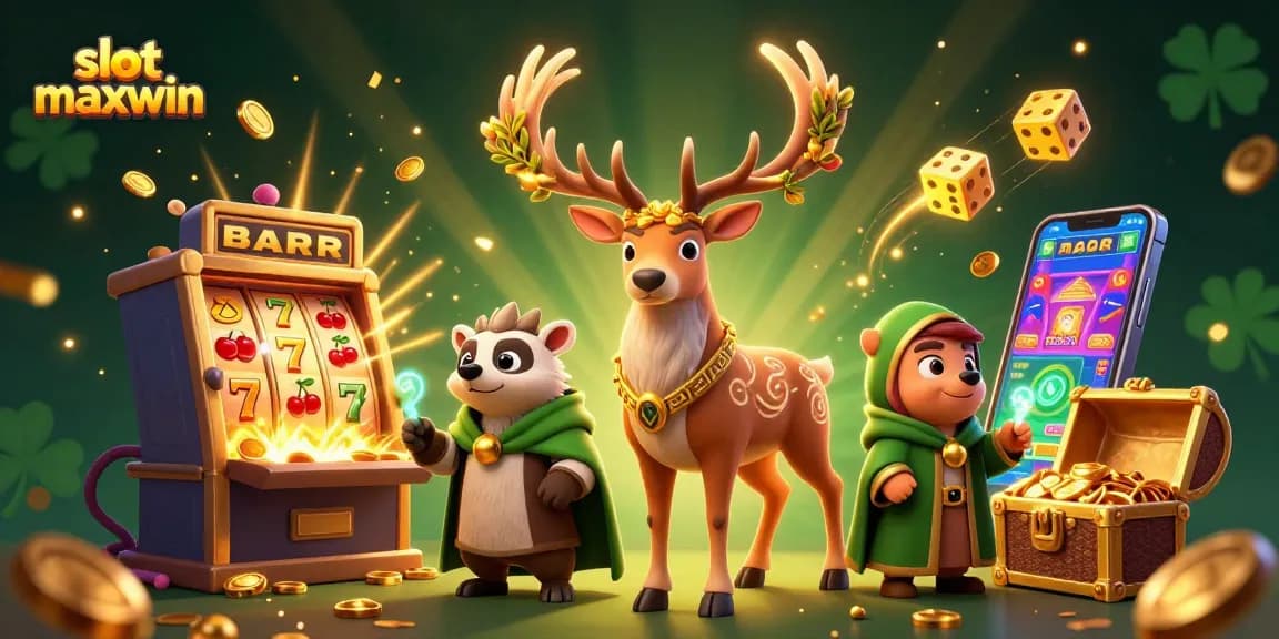 Slot maxwin menawarkan jackpot besar dengan simbol beruntung yang berkilauan.