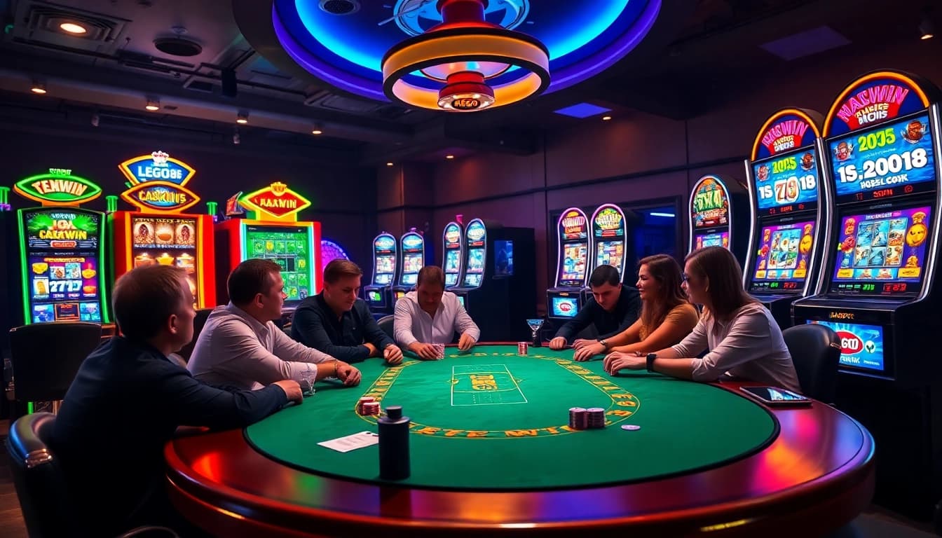 Experience thrilling gameplay with lego138 at a vibrant casino poker table, showcasing high stakes and excitement.
