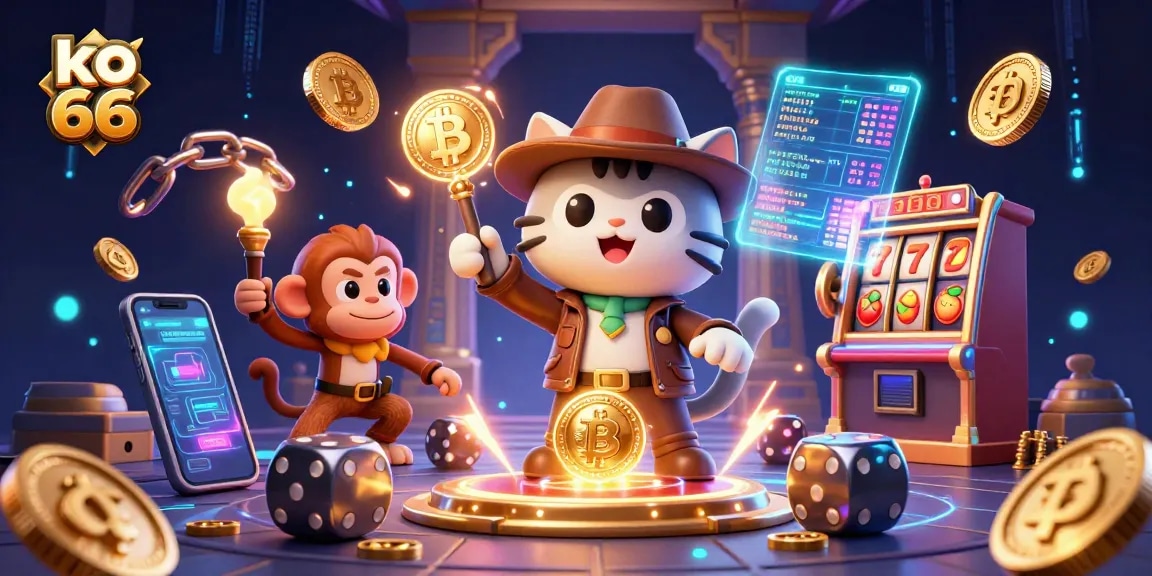Engage with the vibrant world of ko 66 casino, featuring 3D animated characters and dynamic gaming elements.