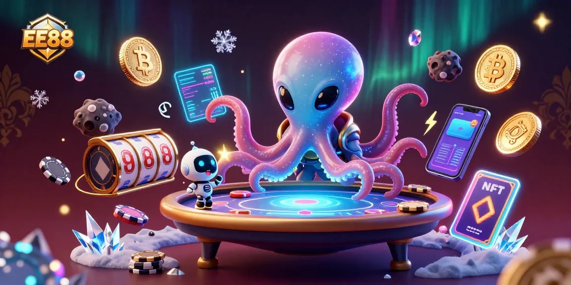 Spin and win at EE88 with our dynamic alien casino experience featuring vibrant gameplay elements.
