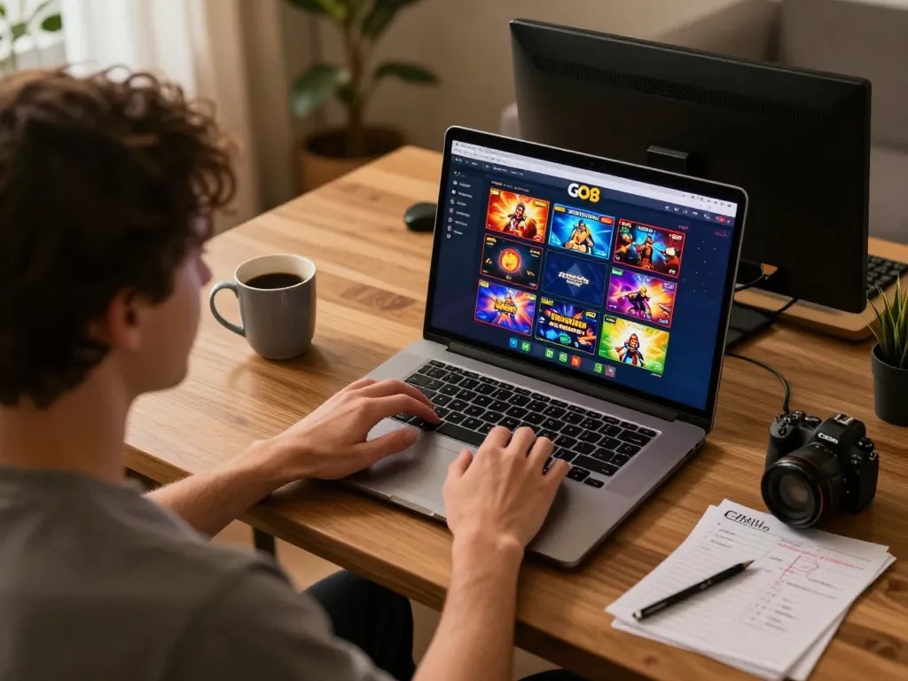 Engage with GO8's online casino platform for strategic winning gameplay at home.