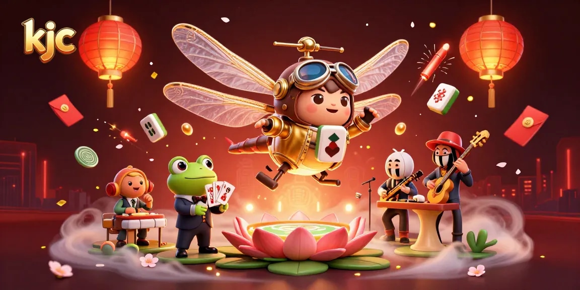 Experience thrilling gaming at KJC with a vibrant casino atmosphere featuring a frog croupier.