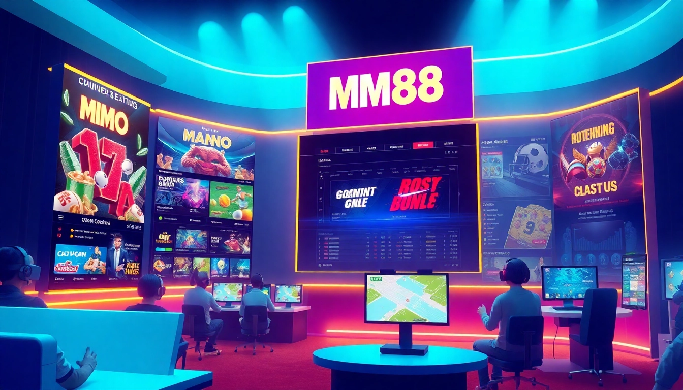 Immersive online gaming experience at MM88 showcasing various betting options
