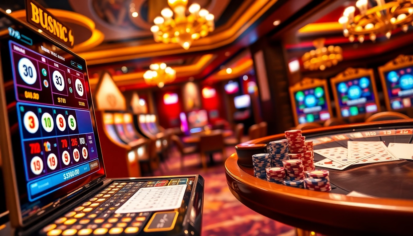 Lô đề trực tuyến interface displaying real-time betting slips and casino chips with dynamic gameplay