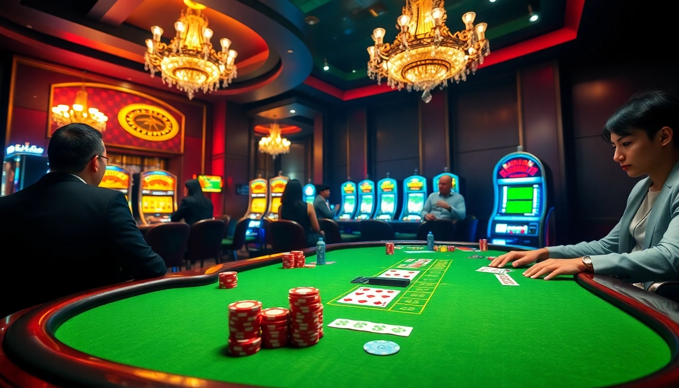 Players engaging in high-stakes poker at SODO66 Casino, showcasing the thrills of online betting.