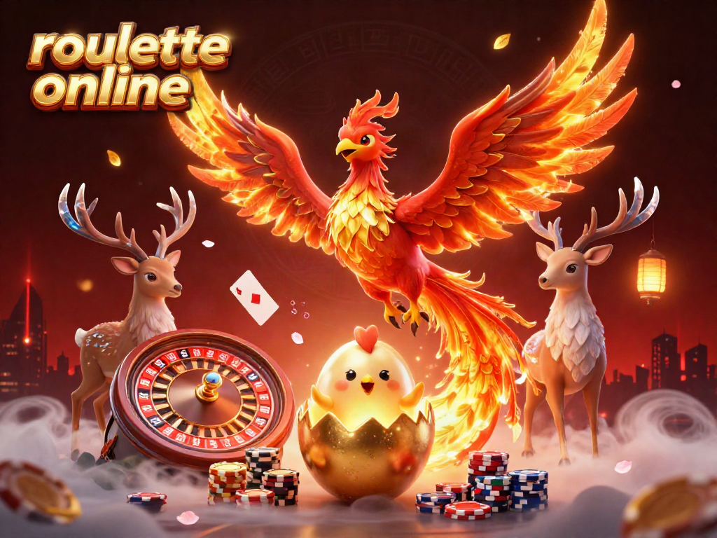 Experience excitement with roulette online featuring dynamic casino illustrations and vibrant elements.