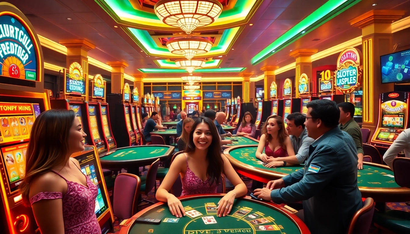 Rasakan keseruan permainan slot88 dengan suasana kasino yang hidup menampilkan aksi gameplay yang mendebarkan.