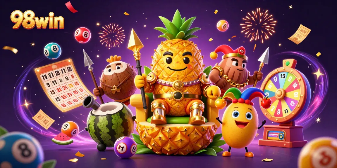 Engage in exciting games at 98win with vibrant elements from a dynamic casino scene.