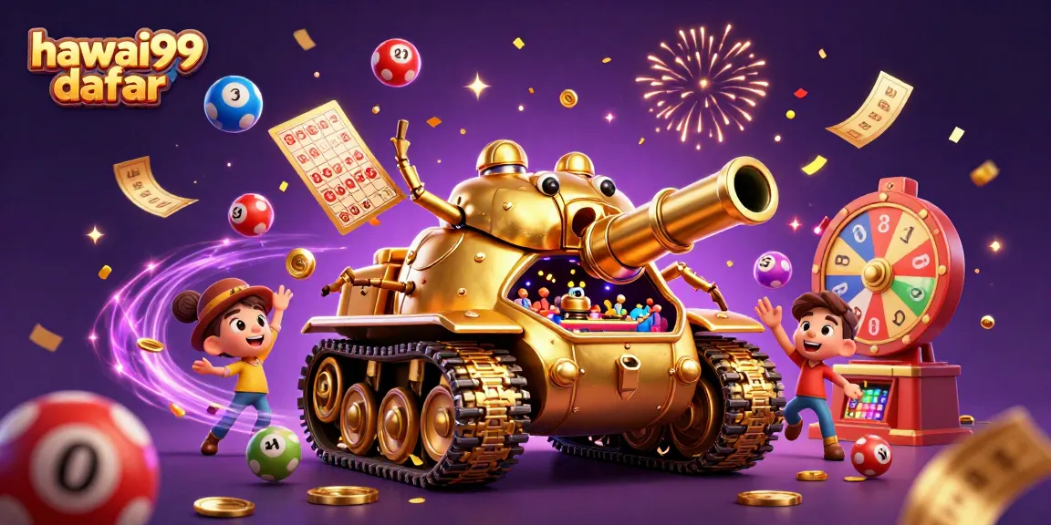 Experience the excitement of hawai99 daftar with a vibrant casino-themed 3D illustration.