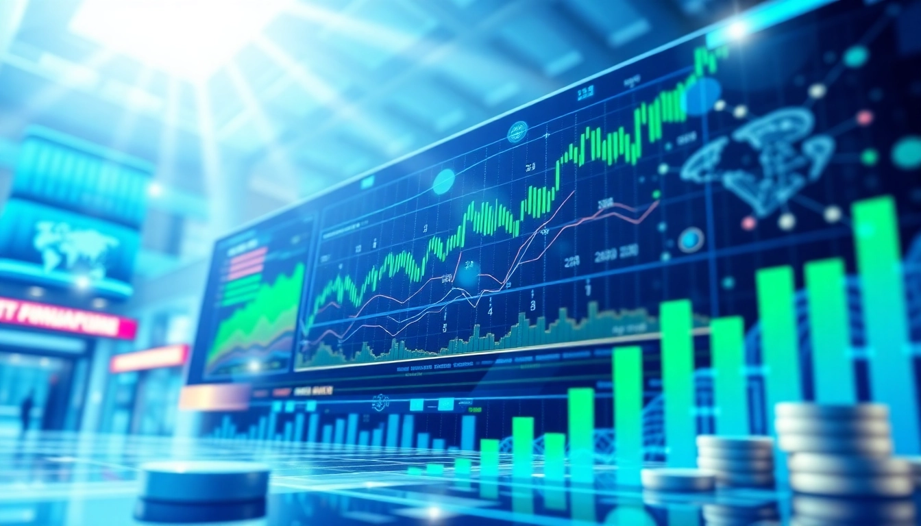 Actualité DeFi avec des symboles financiers et des graphiques sur un fond numérique.