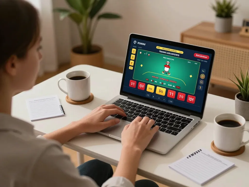 Engaging in online blackjack action with SC88, showcasing a dynamic home gaming atmosphere