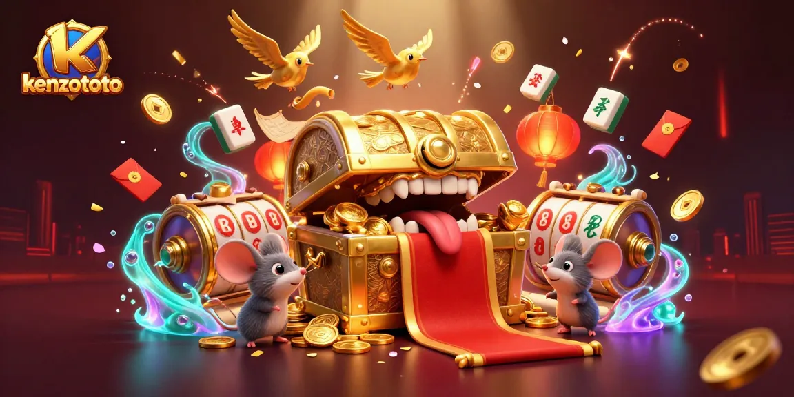 Spin the reels at kenzototo for an enchanting gaming experience featuring treasure and lucky symbols.