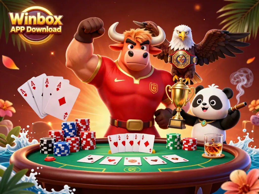 Winbox APK Download: Enjoy competitive gaming with exciting poker elements in a lively 3D scene.
