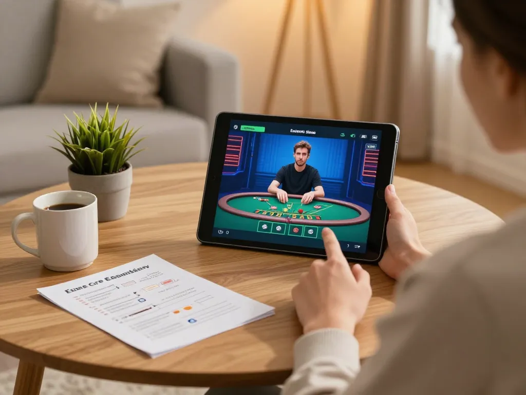 Engaging in online blackjack at home using cm88 tablet interface with gaming strategies at hand