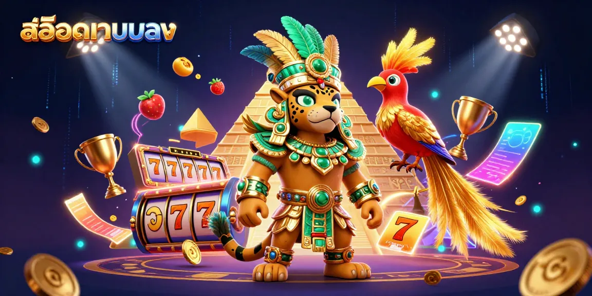 หมุนสล็อตเว็บตรง พร้อมพระเจ้าเสือในเครื่องแต่งกายมายัน, นกเควซัลและสัญลักษณ์ต่างๆ ที่หลากหลาย