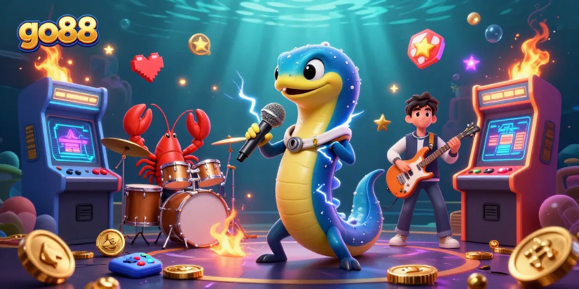 Join go88's electrifying underwater casino party with vibrant 3D characters and interactive gaming!