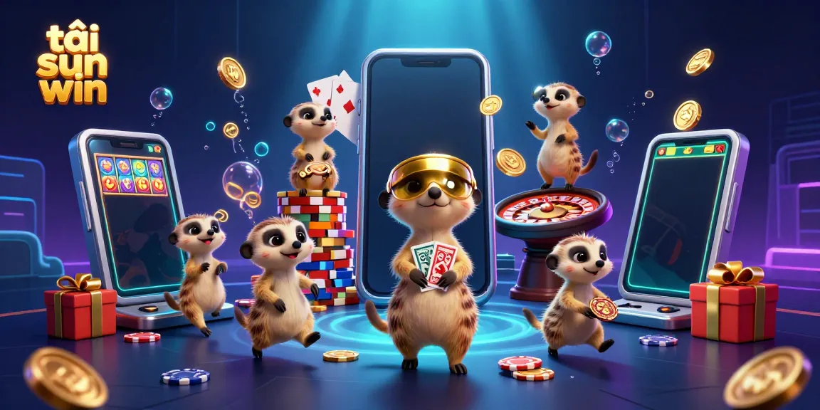 Experience the excitement with tải sun win at an animated meerkat casino, featuring lively game action and vibrant visuals.