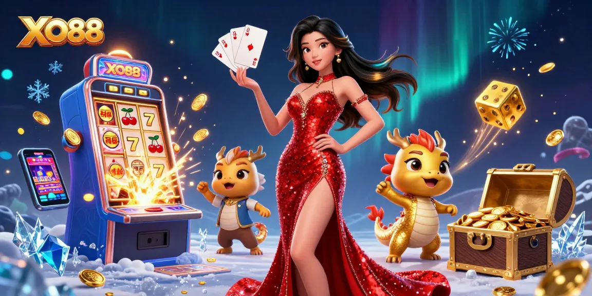 Experience thrilling wins at XO88 with exciting games and vibrant casino graphics.