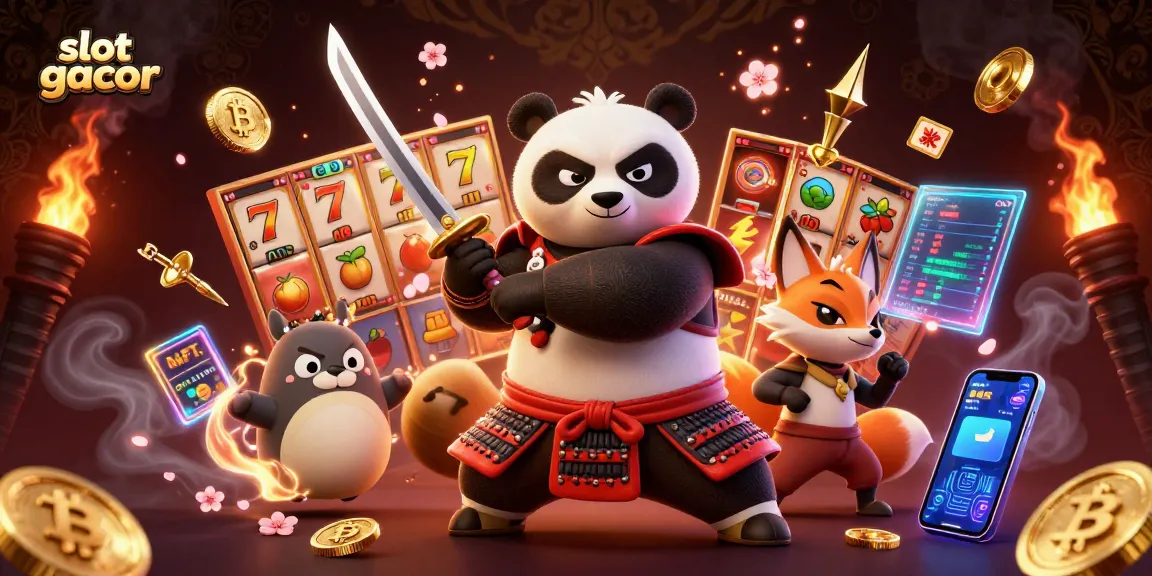 Slot gacor: Serunya bermain slot online dengan karakter samurai panda dan ninja fox.