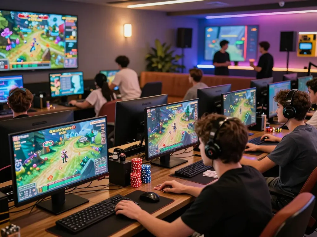 Engaging gaming scene showcasing players enjoying Game hm88 in a vibrant environment.