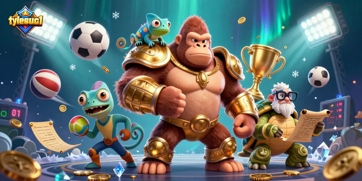 Experience the thrill of sports betting with tylecacuoc1, showcased by the powerful gorilla king and dynamic elements.