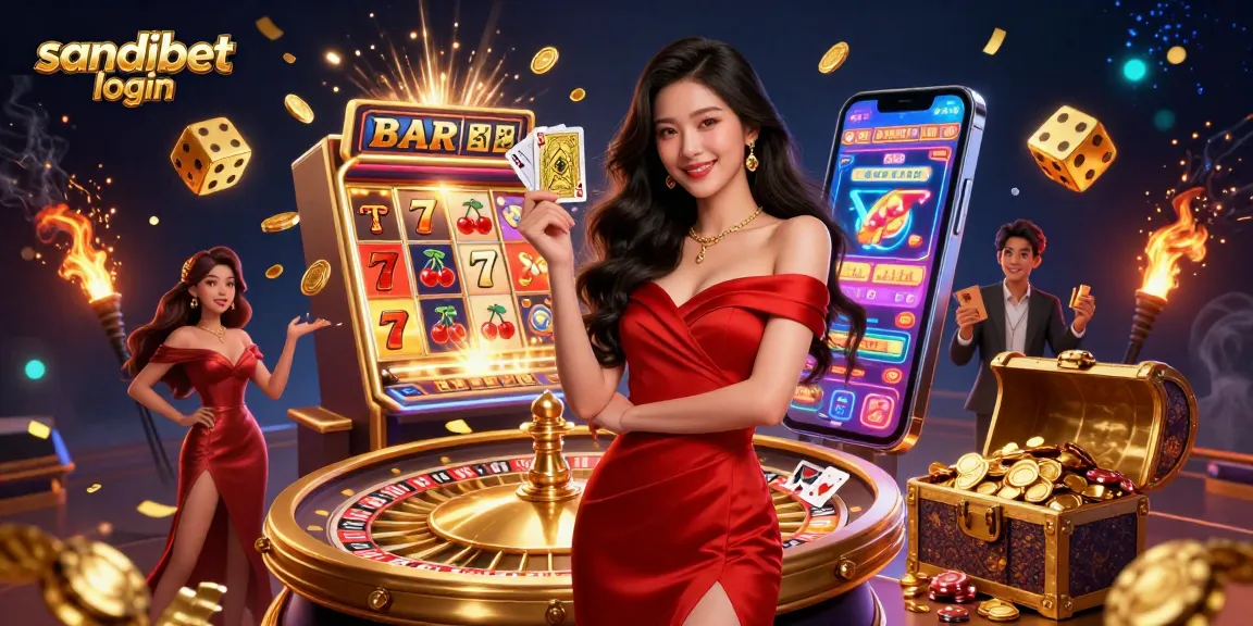 Rasakan gameplay yang mendebarkan di login sandibet dengan elemen kasino yang cerah dan harta karun emas yang meledak.