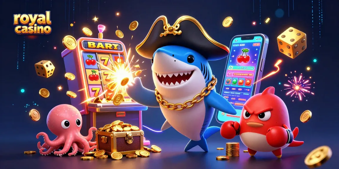 Experience the excitement of royal casino with fun characters and vibrant gaming elements.